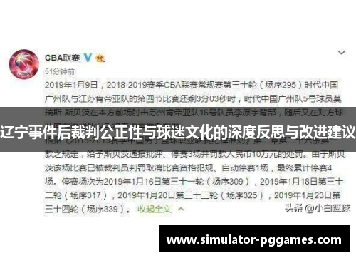 辽宁事件后裁判公正性与球迷文化的深度反思与改进建议 辽宁事件后裁判公正性与球迷文化的深度反思与改进建议